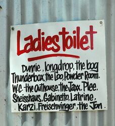 Ladies Toilet, longdrop, dunny, the thunderbox and all its other Aussie names. Photo by Penny Smith
