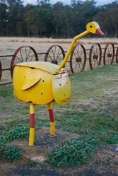 Long necked goose letterbox - Penny Smith