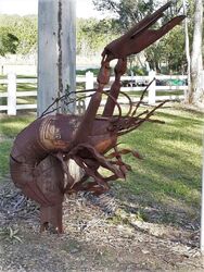 Rusty Yabby Letterbox - photo by Vivienne Tracy