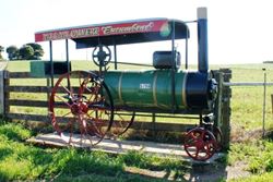 Can you believe it - this old Steam Engine is now a letterbox! - Tasmania