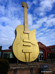 The Big Golden Guitar - Tamworth NSW by Janelle Swainston