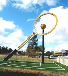 The Big Tennis Racquet - Barellan NSW by Jill Fish