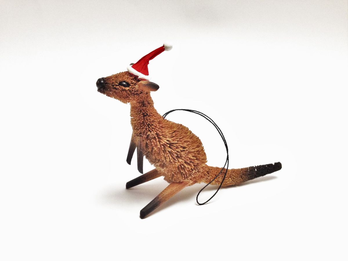  Kangaroo  Red Christmas  Tree Decoration  The Land Down Under