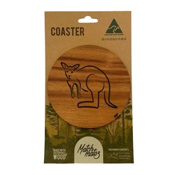 Coasters - Kangaroo Blackwood (round)