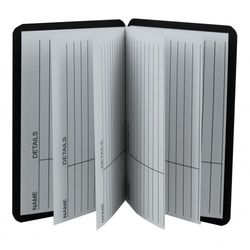 Magnetic Address Book - Kookaburra. Inner concertina pages. 