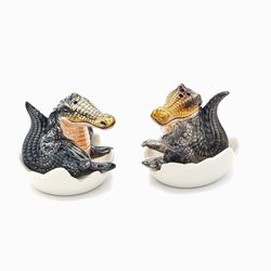 Salt & Pepper Shakers - Crocodiles